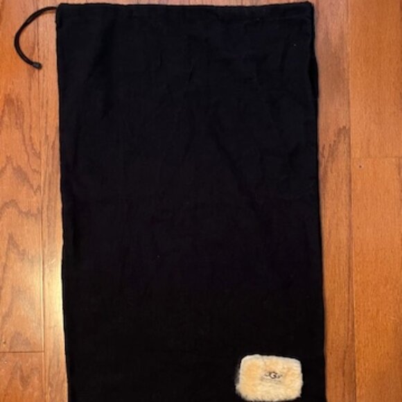 UGG Black Suede Mid-Calf Wedge Boots - Picture 15 of 16